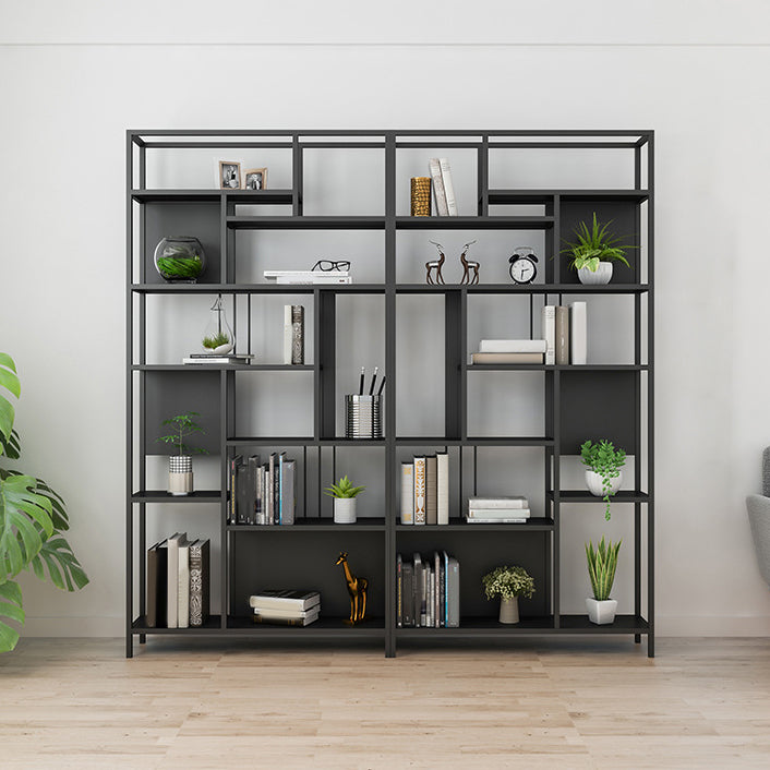 Metal Open Etagere Shelf Bookcase Vertical Shelves Included Bookshelf for Bedroom