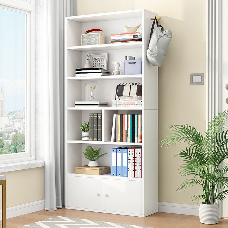 Contemporary Wood Bookshelf Standard Shelf Bookcase for Home Office