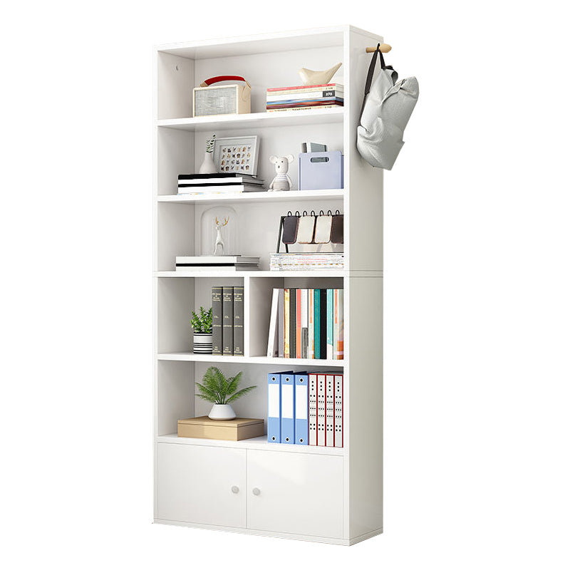 Contemporary Wood Bookshelf Standard Shelf Bookcase for Home Office