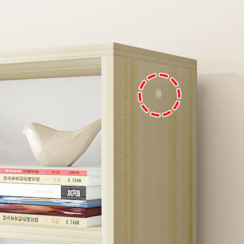 Contemporary Wood Bookshelf Standard Shelf Bookcase for Home Office