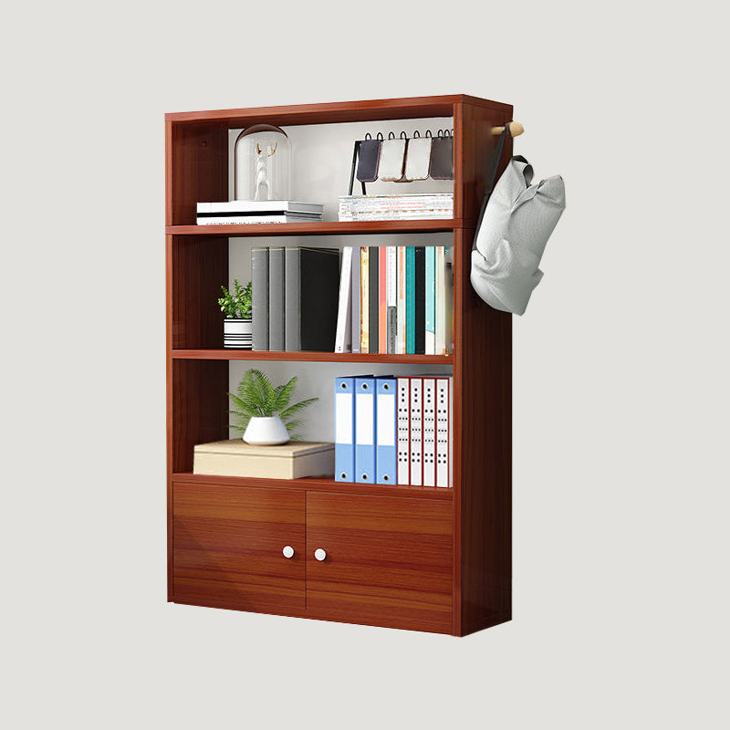 Contemporary Wood Bookshelf Standard Shelf Bookcase for Home Office