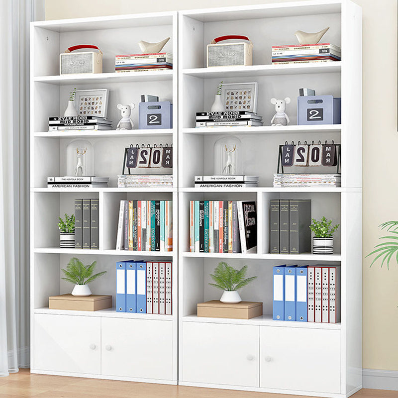 Contemporary Wood Bookshelf Standard Shelf Bookcase for Home Office