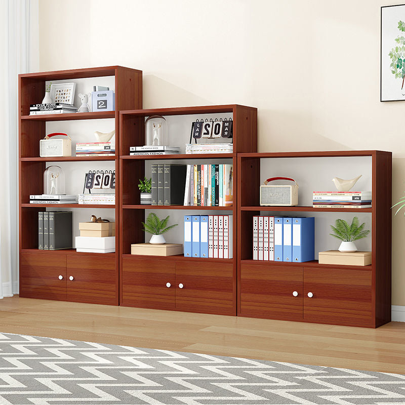 Contemporary Wood Bookshelf Standard Shelf Bookcase for Home Office