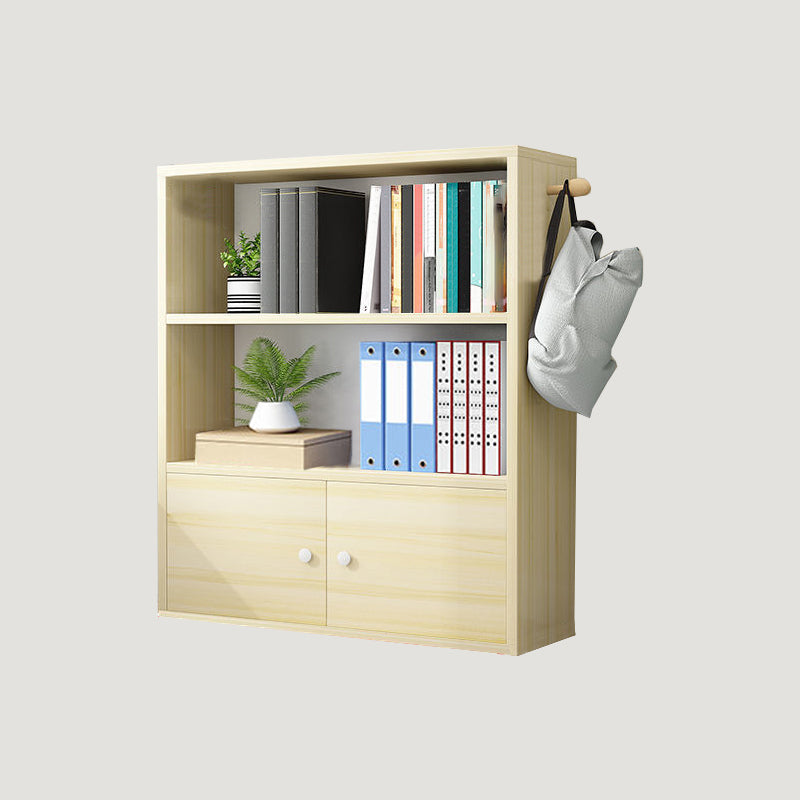 Contemporary Wood Bookshelf Standard Shelf Bookcase for Home Office