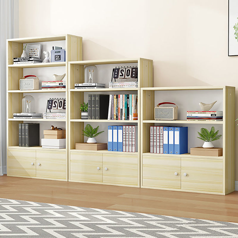 Contemporary Wood Bookshelf Standard Shelf Bookcase for Home Office