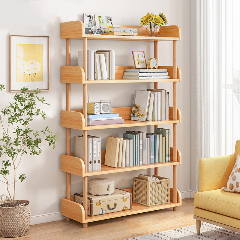 Contemporary Wood Bookcase Etagere Bookshelf for Home Office