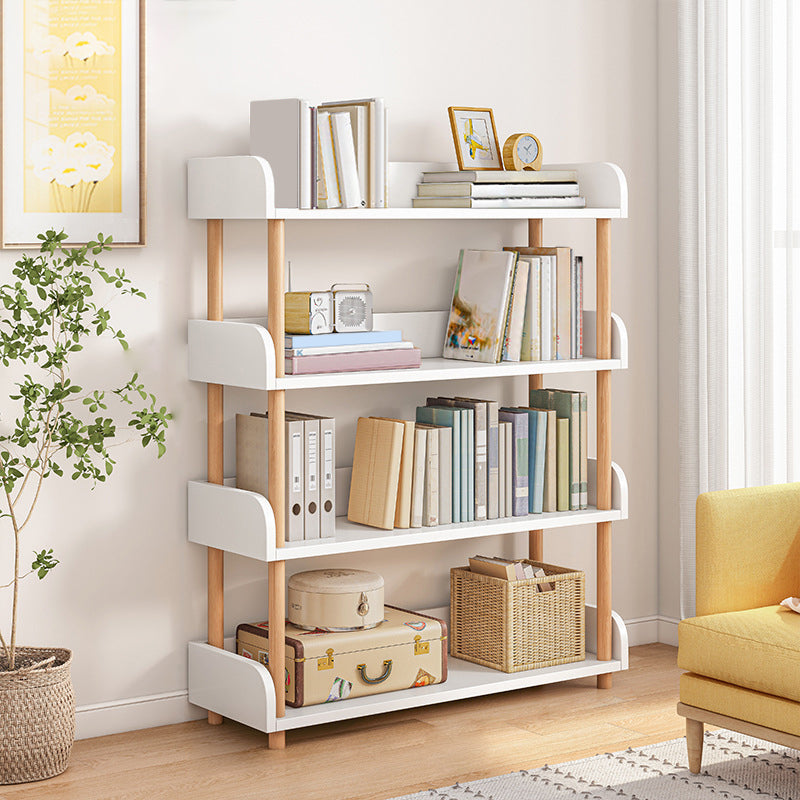 Contemporary Wood Bookcase Etagere Bookshelf for Home Office