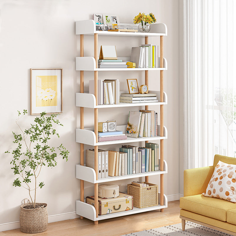 Contemporary Wood Bookcase Etagere Bookshelf for Home Office