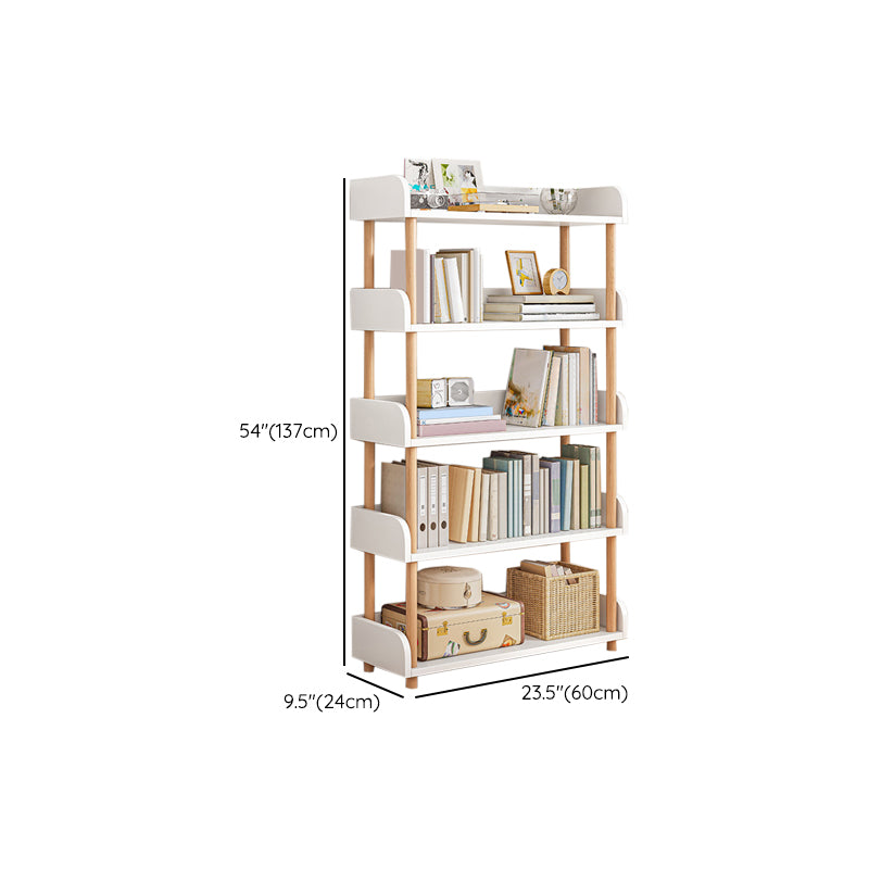 Contemporary Wood Bookcase Etagere Bookshelf for Home Office