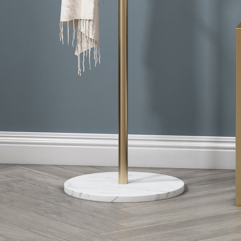 Modern Hall Stand Metal Free Standing with Hooks Entry Hall Tree