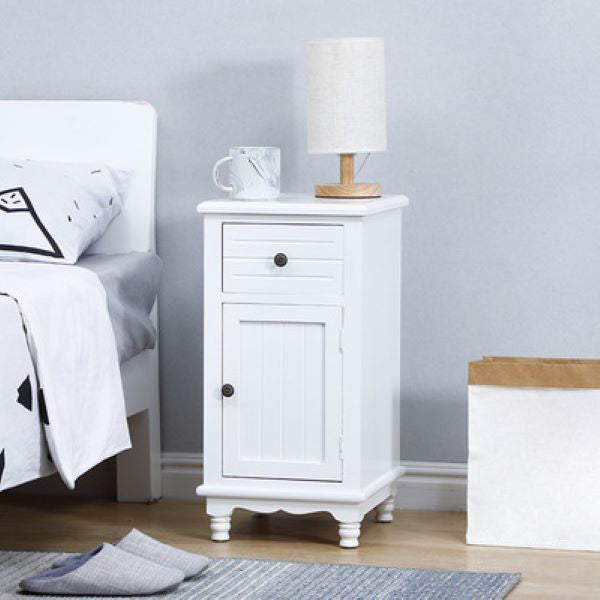 Nautical Vertical Solid Wood Storage Chest Bedroom Chest with Drawers