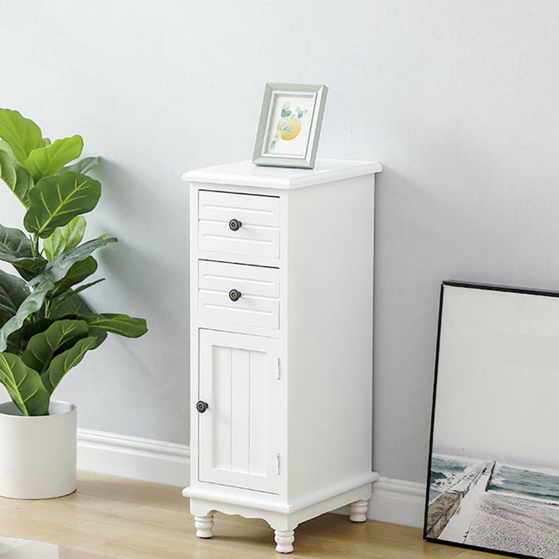 Nautical Vertical Solid Wood Storage Chest Bedroom Chest with Drawers