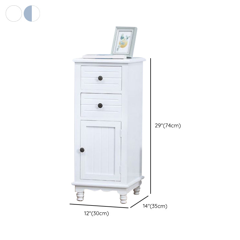 Nautical Vertical Solid Wood Storage Chest Bedroom Chest with Drawers