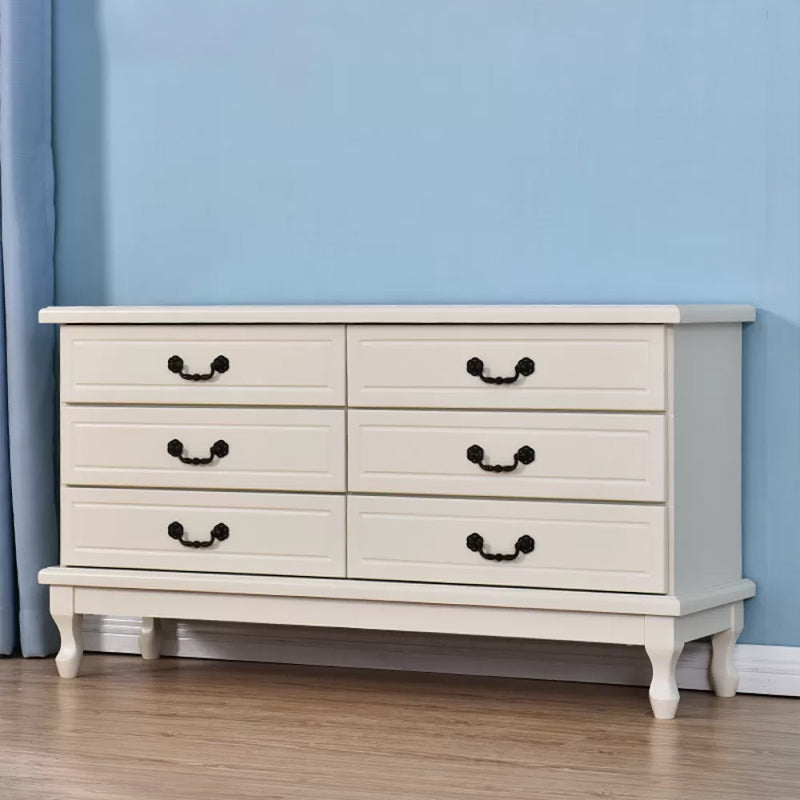 American Traditional Home Chest Solid Wood Storage Chest with Drawers