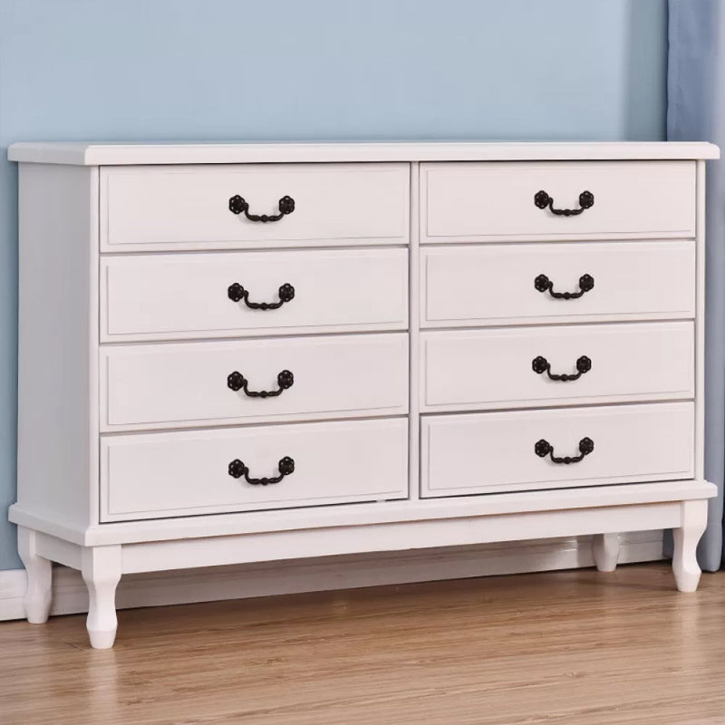 American Traditional Home Chest Solid Wood Storage Chest with Drawers