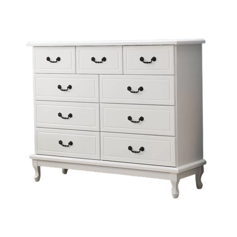 American Traditional Home Chest Solid Wood Storage Chest with Drawers