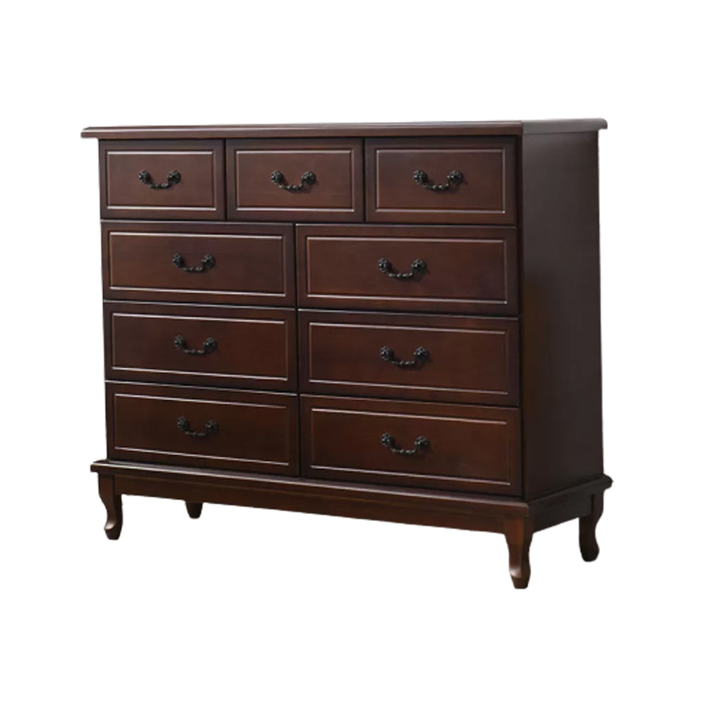 American Traditional Home Chest Solid Wood Storage Chest with Drawers