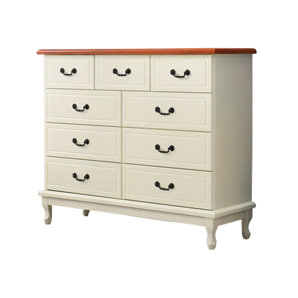 American Traditional Home Chest Solid Wood Storage Chest with Drawers