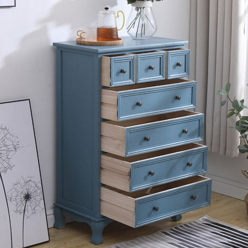 Nautical Bedroom Storage Chest Solid Wood Chest with Drawers