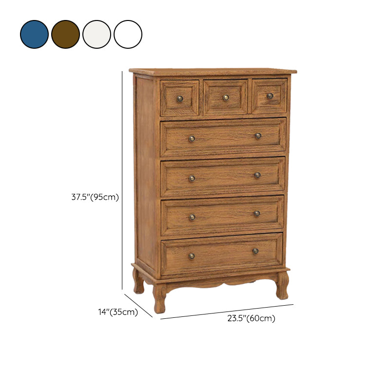 Nautical Bedroom Storage Chest Solid Wood Chest with Drawers