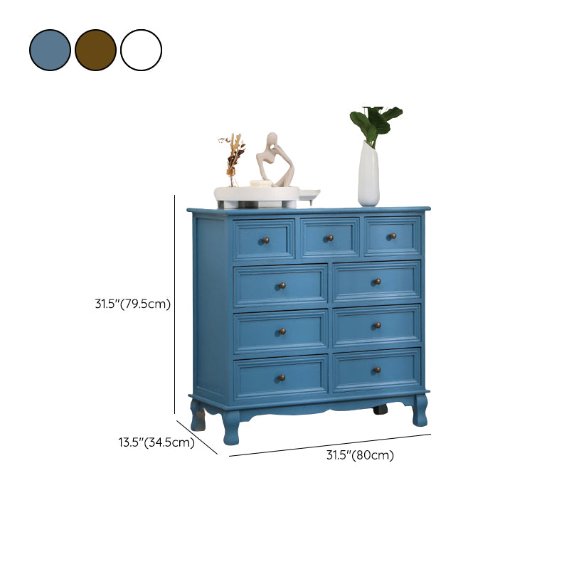 Nautical Bedroom Storage Chest Solid Wood Chest with Drawers