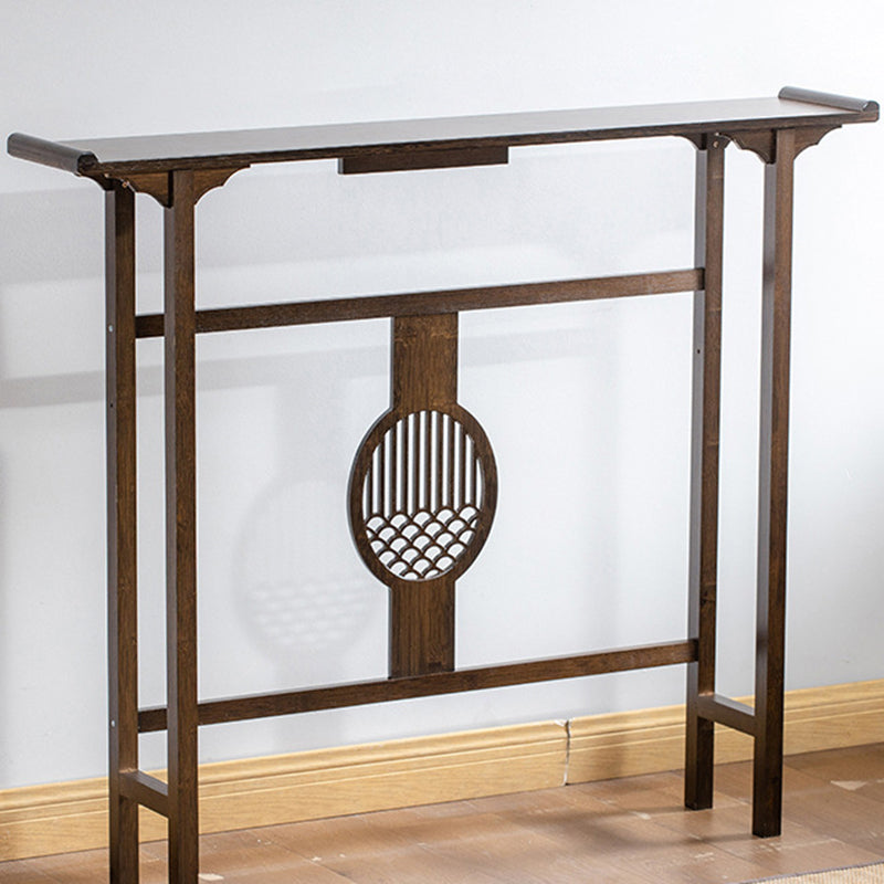 Mid-Century Modern Console Table Wood Rectangle Hall End Table
