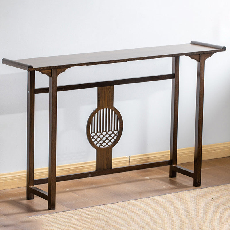 Mid-Century Modern Console Table Wood Rectangle Hall End Table