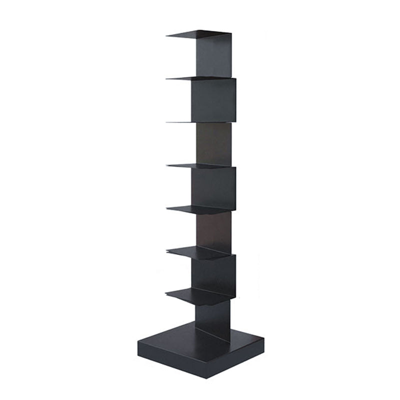 Contemporary Steel Bookshelf Geometric Shelf Bookcase for Study Room