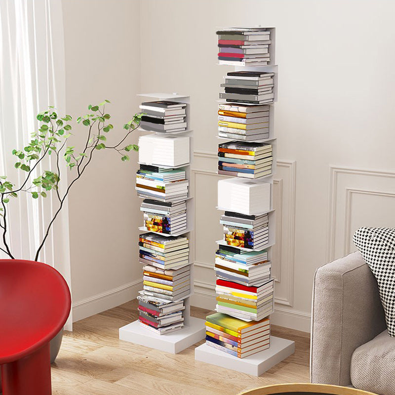 Contemporary Steel Bookshelf Geometric Shelf Bookcase for Study Room