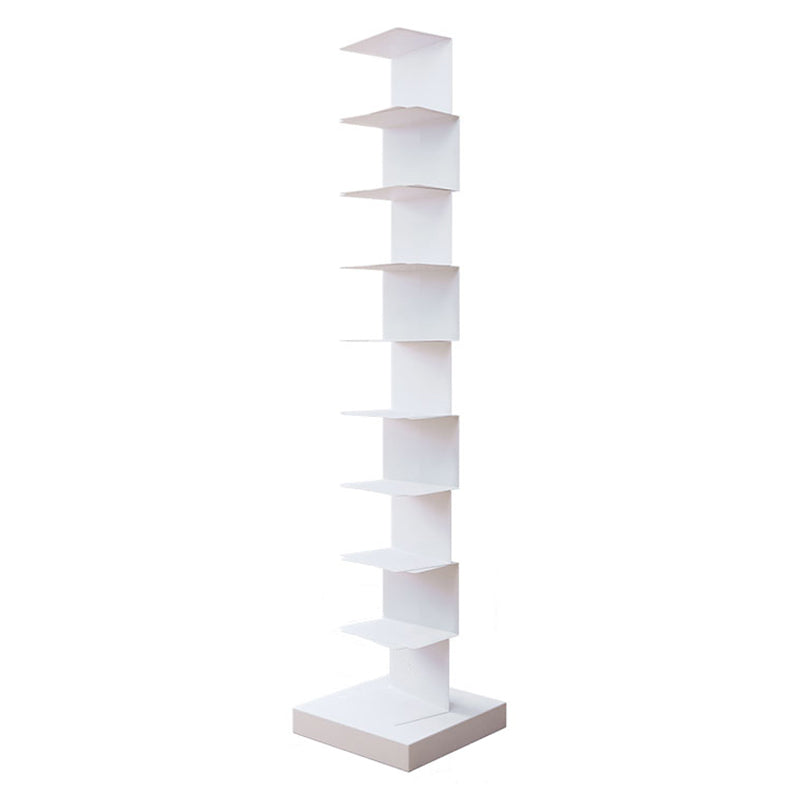 Contemporary Steel Bookshelf Geometric Shelf Bookcase for Study Room