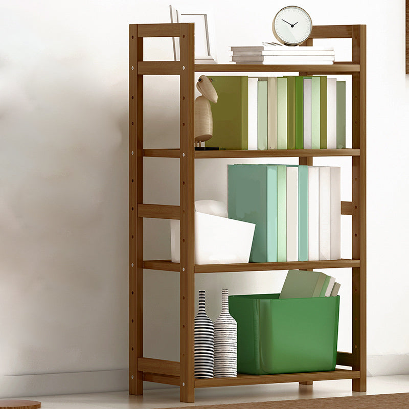 Etagere Contemporary Bookshelf Vertical Open Bamboo Shelf Bookcase for Home