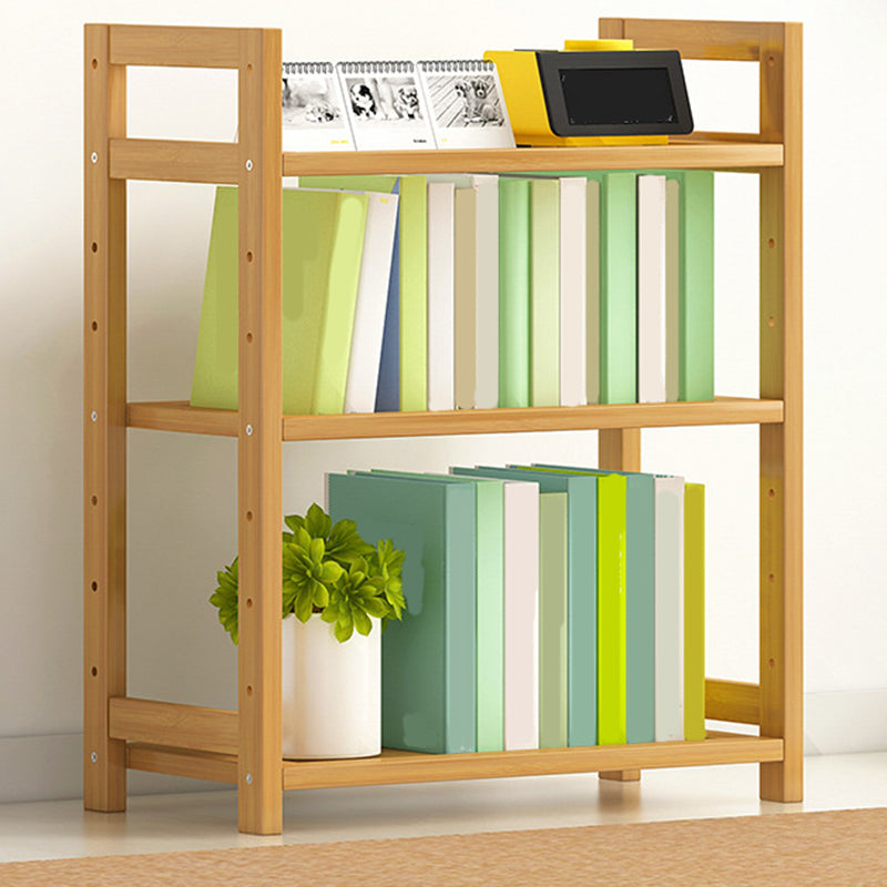 Etagere Contemporary Bookshelf Vertical Open Bamboo Shelf Bookcase for Home