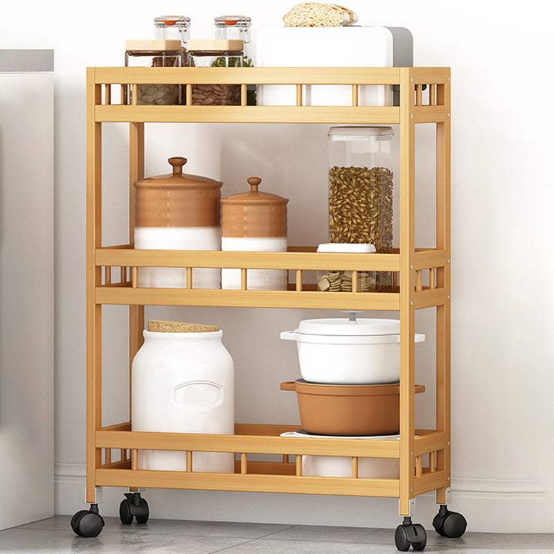 Etagere Contemporary Bookshelf Vertical Open Bamboo Shelf Bookcase for Home