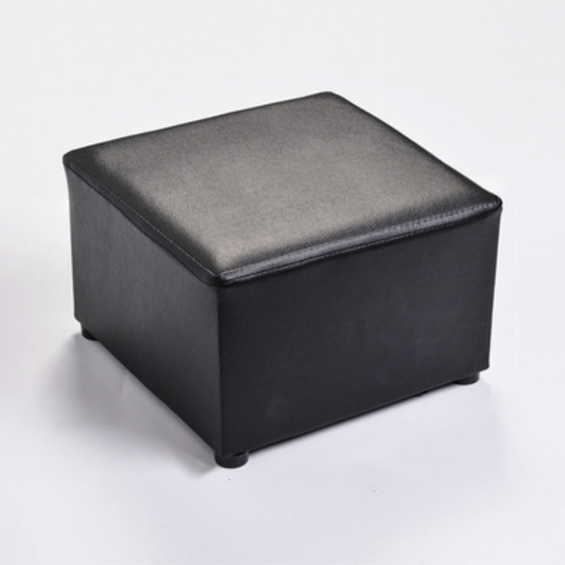 Modern Solid Color Pouf Standard Square Stain Resistant Cube for Living Room