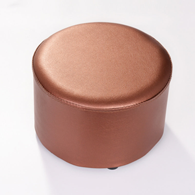 Modern Solid Color Pouf Mildew Resistant Round Pouf for Drawing Room