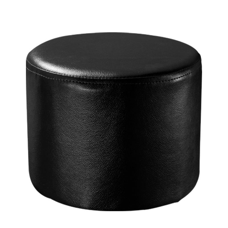 Modern Solid Color Pouf Mildew Resistant Round Pouf for Drawing Room