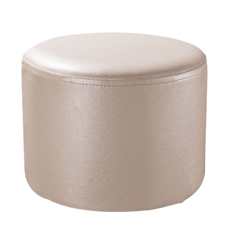 Modern Solid Color Pouf Mildew Resistant Round Pouf for Drawing Room