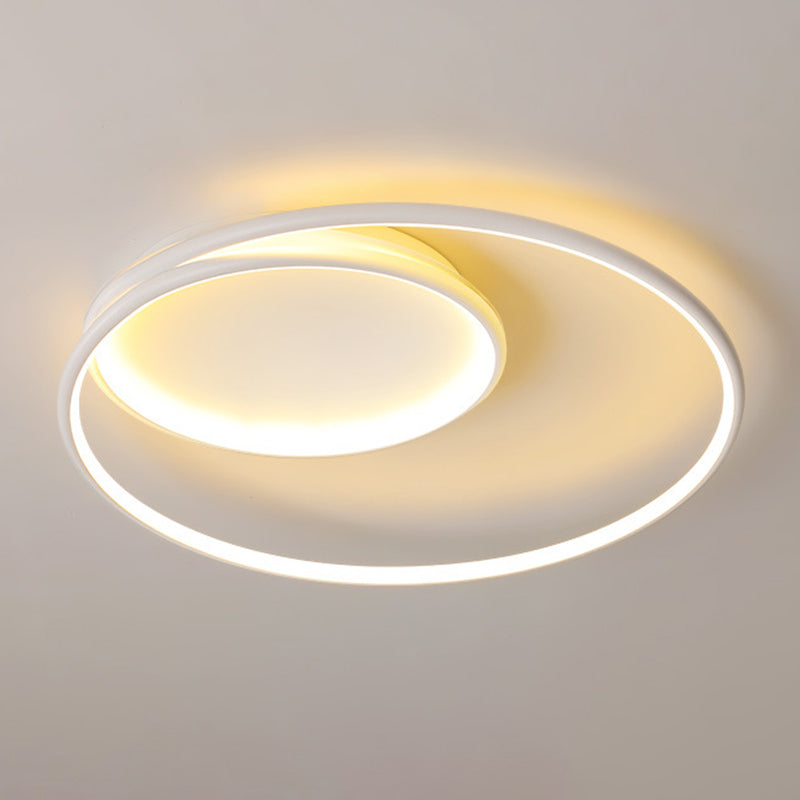 LED White Ceiling Light Contemporary Flush Mount Lighting for Room