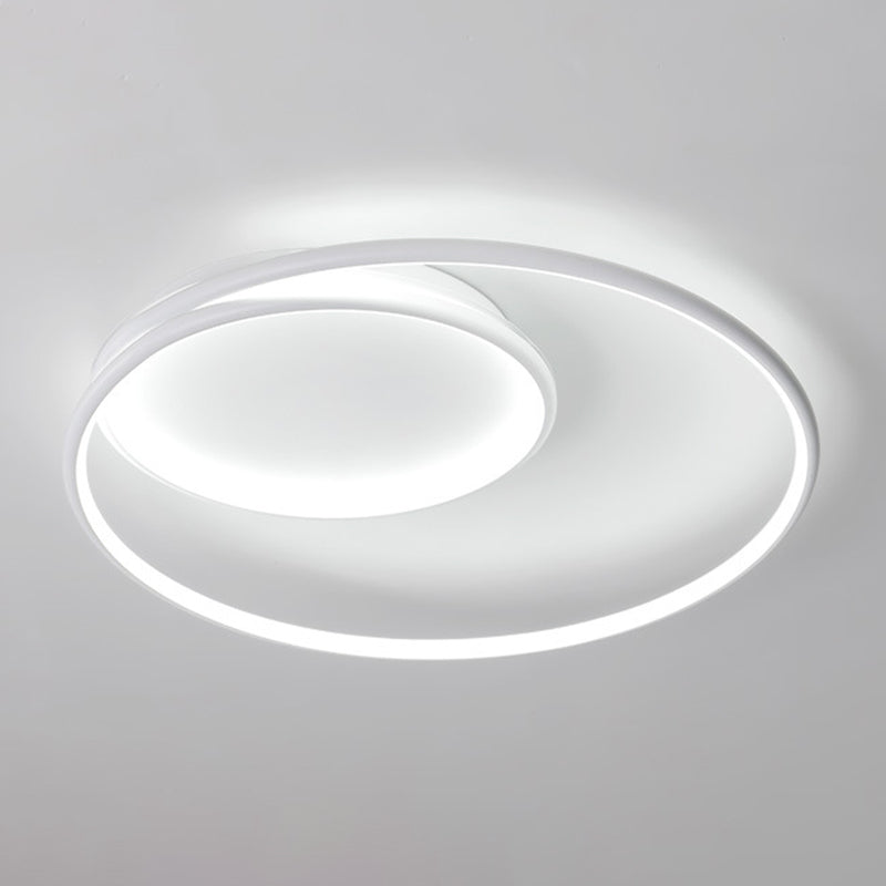 LED White Ceiling Light Contemporary Flush Mount Lighting for Room