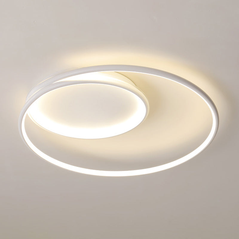 LED White Ceiling Light Contemporary Flush Mount Lighting for Room