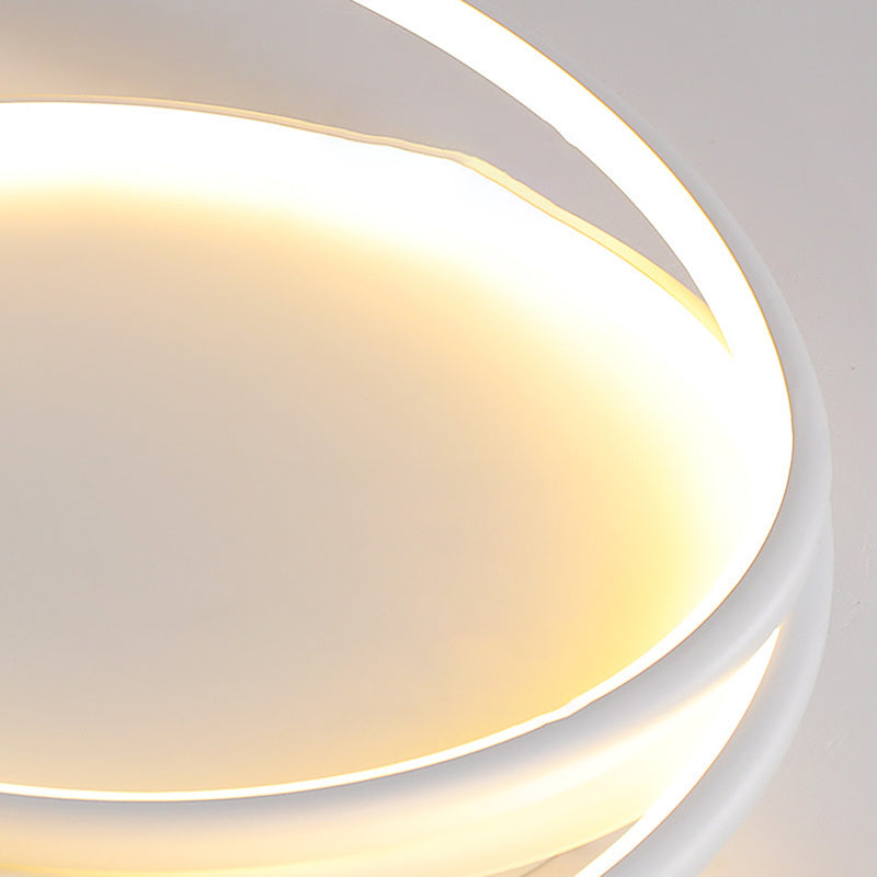 LED White Ceiling Light Contemporary Flush Mount Lighting for Room