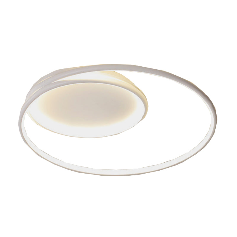 LED White Ceiling Light Contemporary Flush Mount Lighting for Room