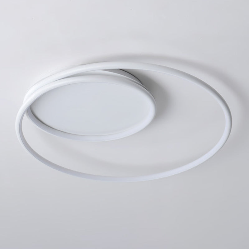 LED White Ceiling Light Contemporary Flush Mount Lighting for Room