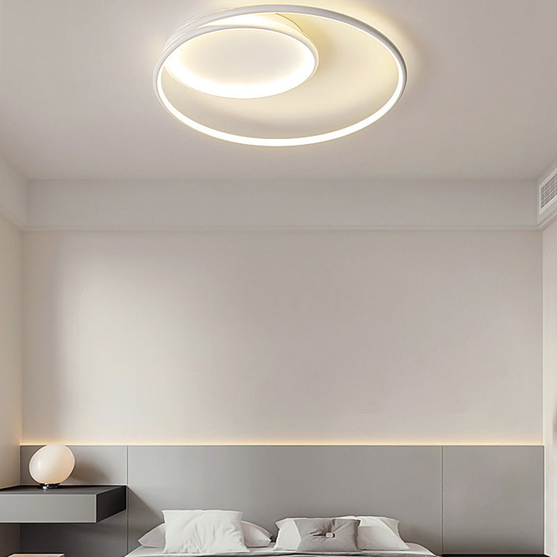 LED White Ceiling Light Contemporary Flush Mount Lighting for Room