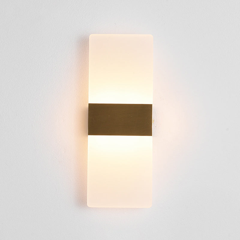 2-Light Wall Sconce Light Modern Metal Wall Sconce Lighting in Gold