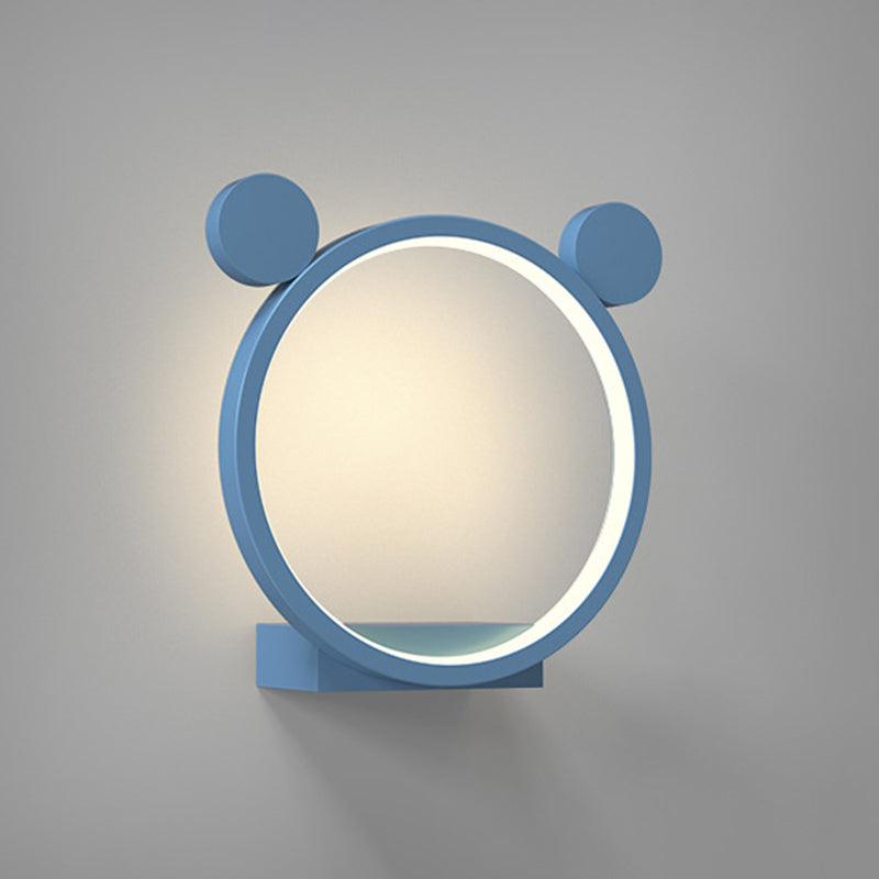 Metal Geometric Shape Wall Light Kid Style 1 Light Wall Light Sconce