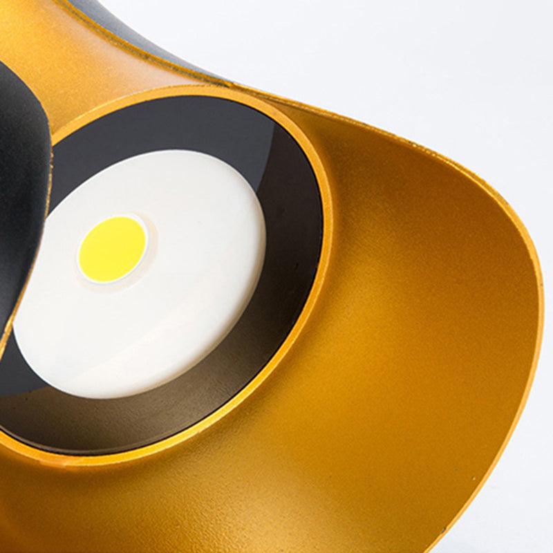 Curl Shape Wall Light Industrial Style Metal 1 Light Wall Lamp for Outdoor