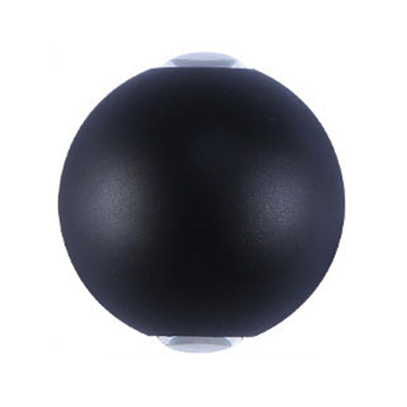 Ball Shape Wall Light Modern Style Metal 1/2/4 Lights Sconce in Black