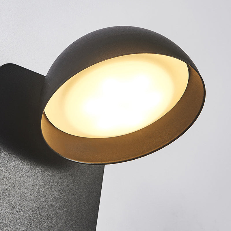 Modern Style Cylinder Shape Wall Sconce Metal 2 Lights Sconces for Bedroom