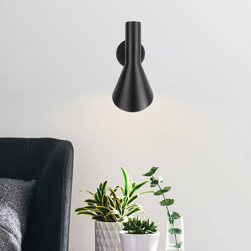 Industrial Wall Sconce Cone Shape Wall Light with Aluminum Shade for Living Room